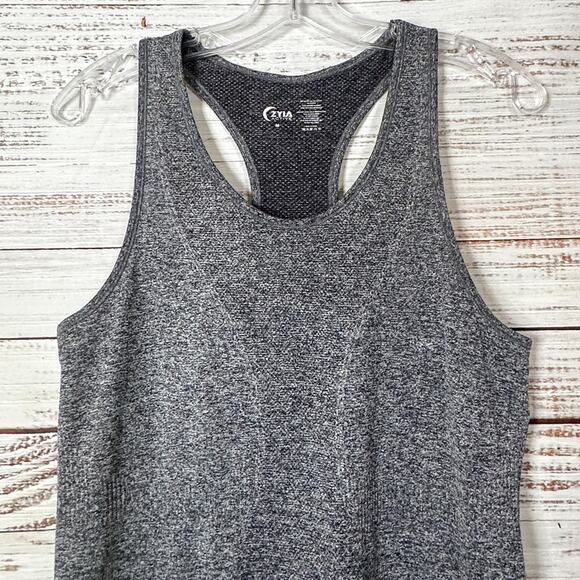 Zyia Active Gray Fog Copper Charged Racerback Tank, EUC, Size Medium - Picture 5 of 11